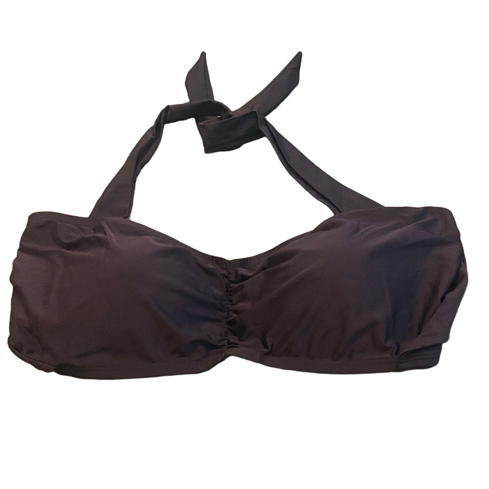Swimsuits For All Swim Sexy Bikini Swim Top Black Size 22